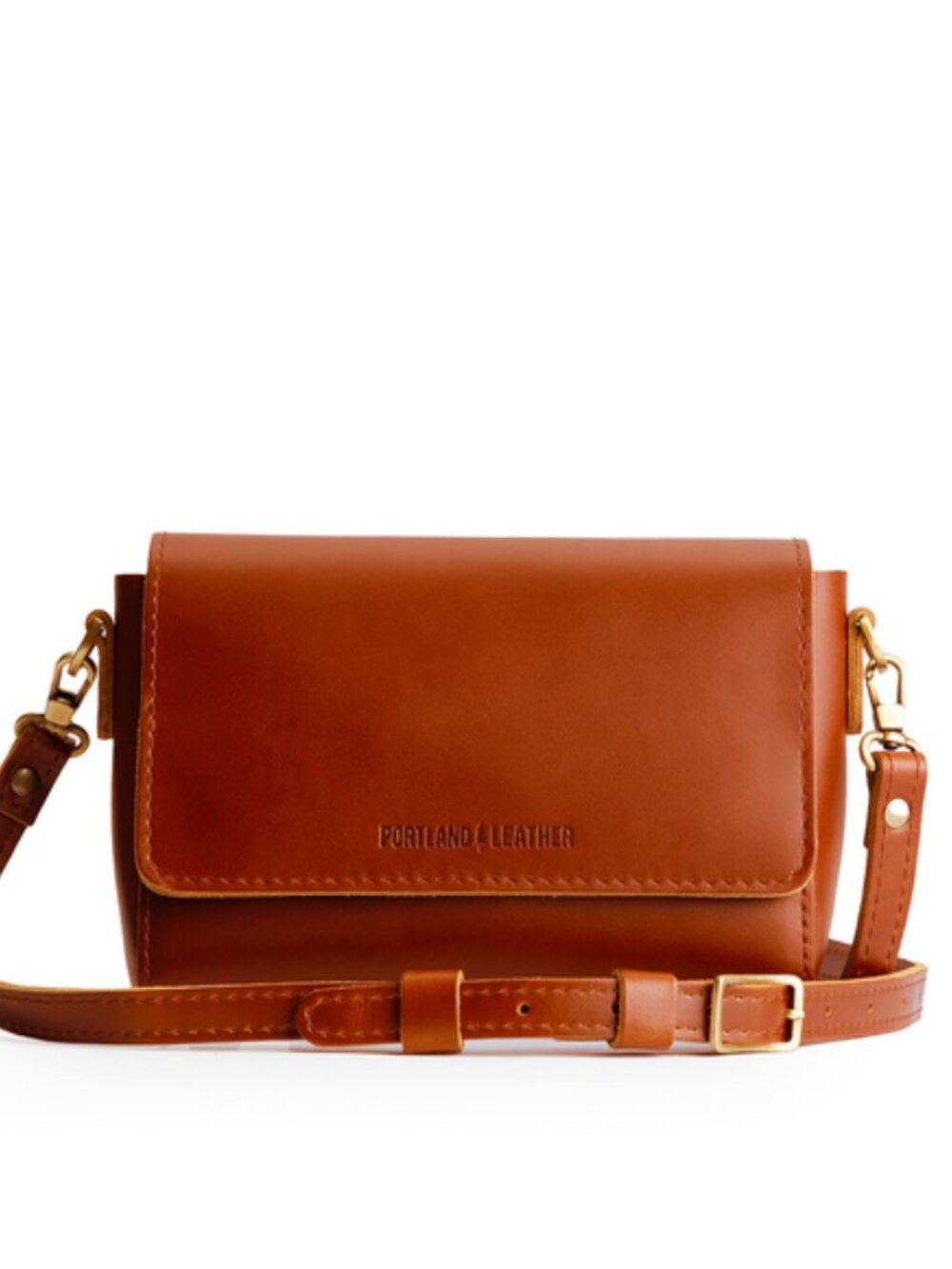 PORTLAND LEATHER Metro Mini Crossbody Bag Madrone Crossbody Bag